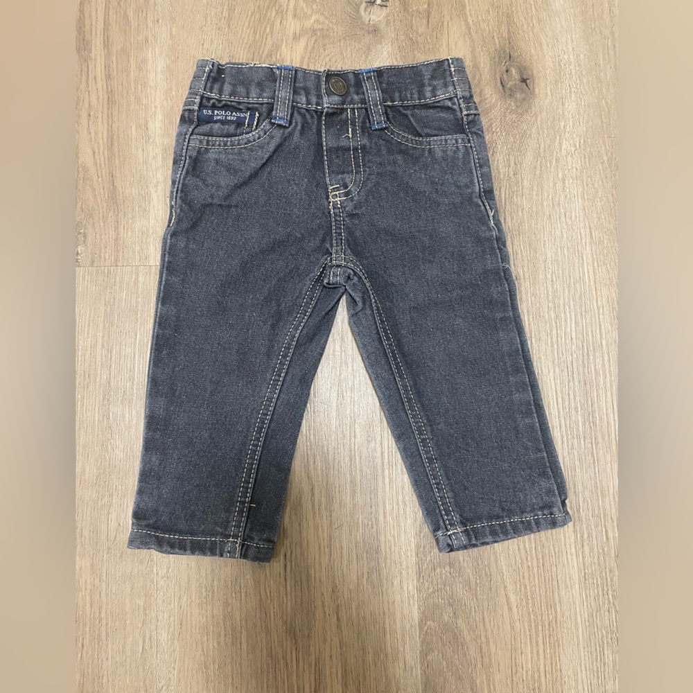 U.S. Polo Assn. Charcoal jeans baby size 12‎ months
